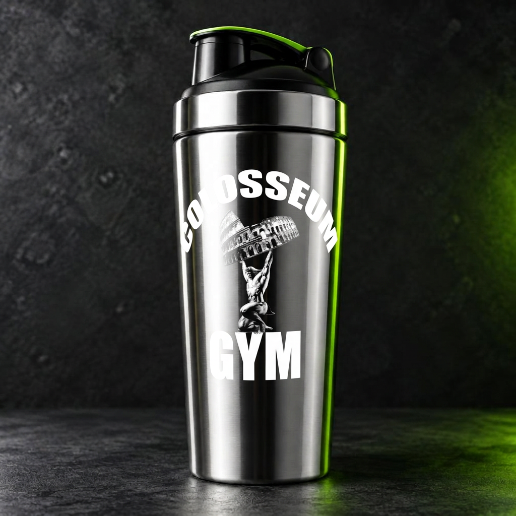 Stainless steel protein shaker bottle